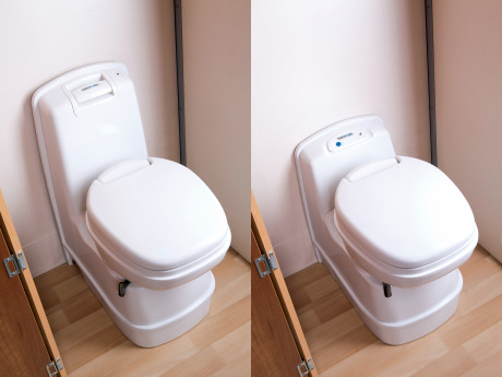 Manual or Electric Flush Toilet